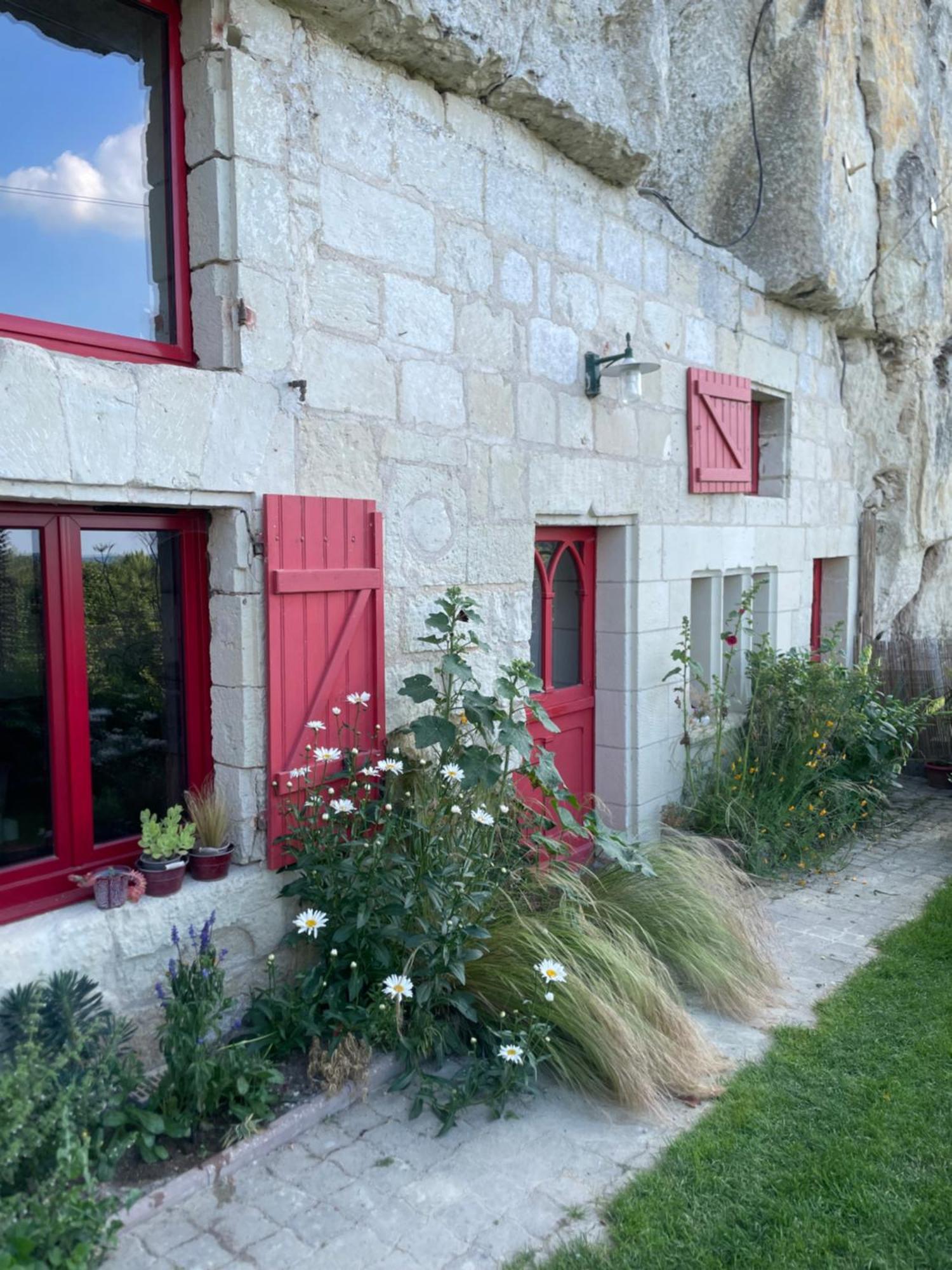 Gite Des Perreyeurs - Maison Troglodyte Avec Vue Sur Loire Монсоро Екстериор снимка